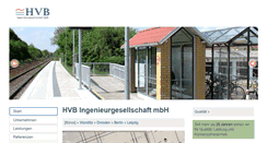 Desktop Screenshot of hvb-ingenieure.de